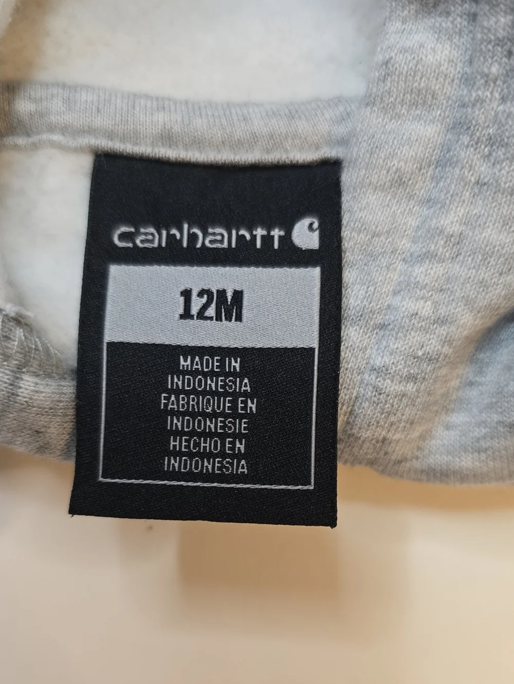 Carhartt Light Gray Half-Zip Hoodie